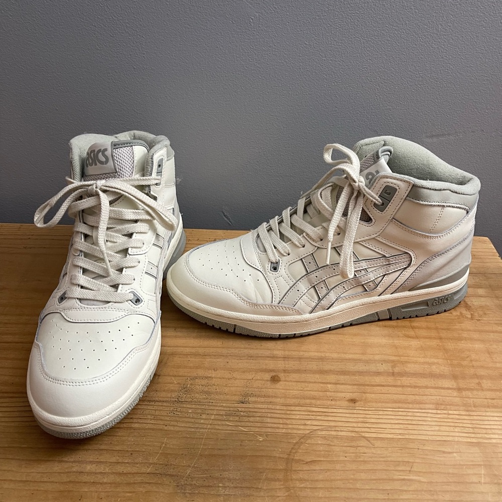 ASICS Cream High-Top Sneakers